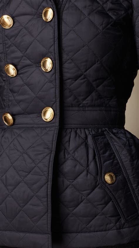 burberry down filled peplum jacket|burberry quilted jacket.